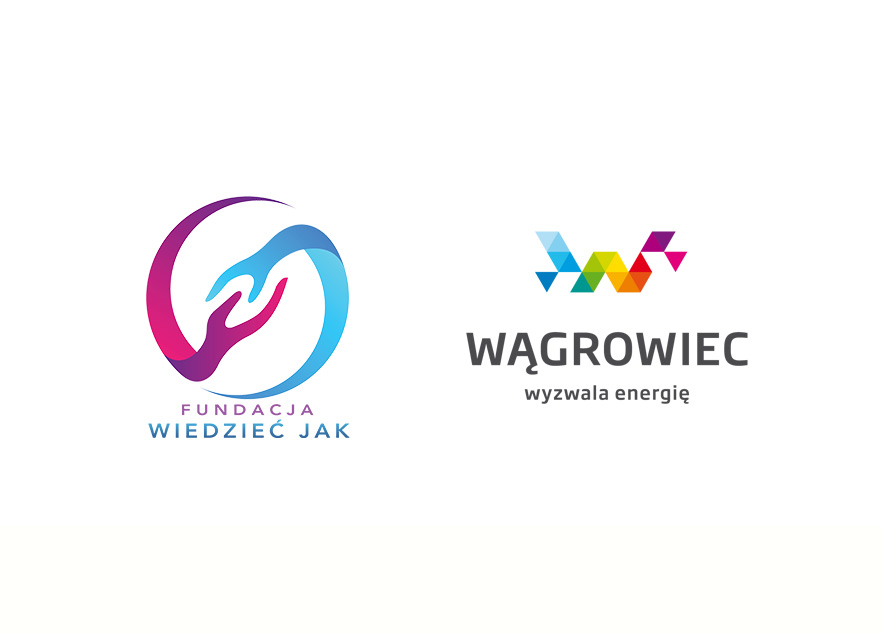 Logo fundacji i Wągrowiec Wyzwala energię
